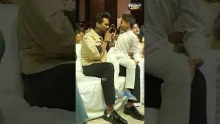 Cute bonding with #manchumanoj & his son #bhairavam #fridaytalks #entertainment