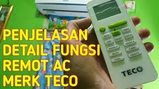 Fungsi remot ac merk teco || Riview air conditioner teco 05FCID1 harga terjangkau kualitas bagus