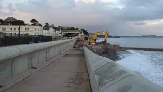 039. A walk along the NEW Dawlish Sea Wall as it nears completion &ndash; How long will it last ?