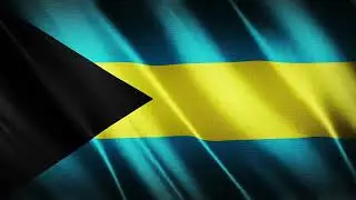 Flag of Bahamas  Waving Background