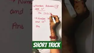 show trick to find numbers between consecutive squares#class8thconcept#importantconcept#nmms#ntse