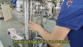Halvautomatisk flydende produkt plast d&aring;seforsegler, manuel PET d&aring;se s&oslash;m