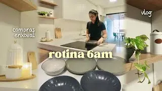 ROTINA 6AM ✨ | Otimizando a manhã, enxoval da Havan e fim de tarde aconchegante…