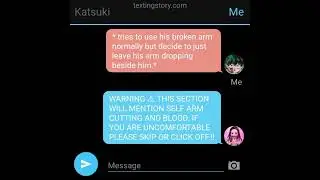 angst deku texting story