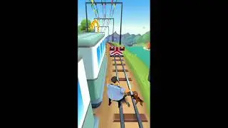 Making High Score with using KEy & SKATE BOARD/ Subway Surf