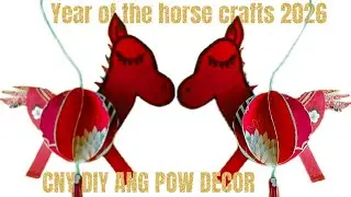 Year Of The Horse Crafts | Chinese New Year Decoration ideas | Year of the horse cny tree Ornament