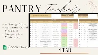 Pantry Inventory Tracker using Google Sheet