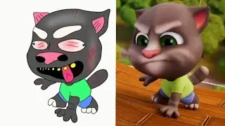 Laugh with My Talking Tom _ Crazy Fails Funny drawing meme