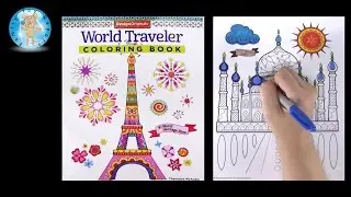 Design Originals World Traveler Adult Coloring Book Taj Mahal - Family Toy Report