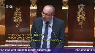 Paul CHRISTOPHE interroge le Ministre de l'Int&eacute;rieur sur la police de s&eacute;curit&eacute;