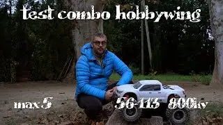 Test combo Hobbywing MAX5 et 800kv du X-MAXX