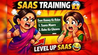सास बनने की ट्रेनिंग 😂 | Bahu Ka Final Test | Funny Cartoon#animation #funny #comedy #story #cartoon