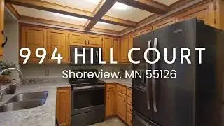 NEW LISTING! | 994 Hill Court, Shoreview MN 55126