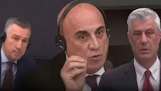 Gjykimi në Hagë - Geci vazhdon dëshminë, Thaçi qeshet