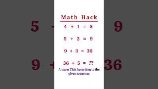 Math Hack #maths #quiz #braintestsolution #mathspuzzle #logicriddles