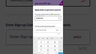 Mpl sign up code/Mpl referral code and signub code 2023😎