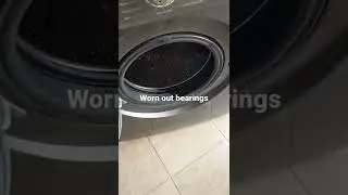 washing machine with worn out bearings,making noise when spinning
