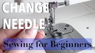 How to CHANGE SEWING MACHINE NEEDLE | Domestic Sewing Machine Needle Replacement on Singer Machine