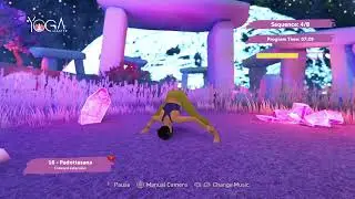 Yoga session of hard & medium standing poses 🌸
