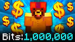 Spending 1 MILLION BITS in Hypixel Skyblock!