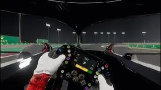 F1&reg; 23 Audi Sport F1 at Qatar Losail Race Track Night Time in Cockpit View Mode