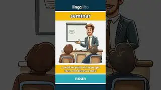 🇬🇧 Seminar Meaning : Flash Card : Learn English Vocabulary