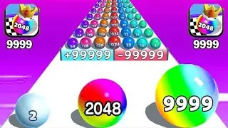 Ball Run 2048 vs Drop Stack Ball Game Live Stream #livestream #live