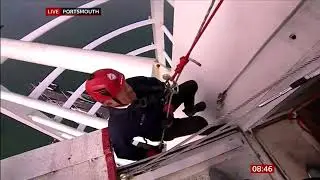BBC Breakfast : John Maguire abseiling the Spinnaker Tower