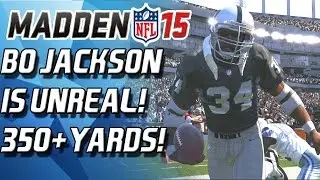 BO JACKSON IS UNHUMAN! INSANE RECORD BREAKING GAME! 350 YARDS! - Madden 15 Ultimate Team