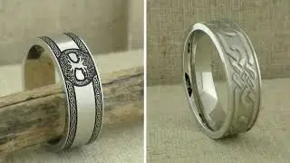 Celtic Wedding Ring in Alternative Metals