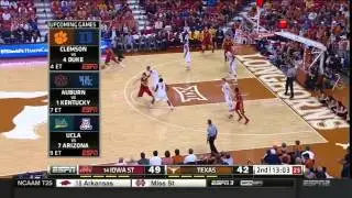 Iowa State at Texas | 2014-15 Big 12 MBB Highlights
