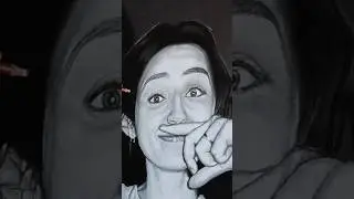 Desenho Realista papel preto #desenho #viral
