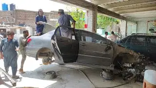 Toyota Corolla 2003 model total loss  accident repairing