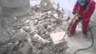 JMCI Compressor Breaking RC floor Slab