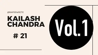 #21 | @80 wpm | English SHORTHAND Dictation | Kailash Chandra | Vol 1 