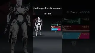 She was begged to scream on stream... #shorts #destiny2
