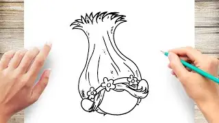 How to Draw Troll Hair