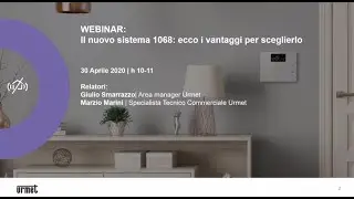 I Webinar di Urmet: Il nuovo sistema 1068: ecco i vantaggi per sceglierlo