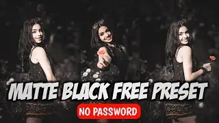 Lightroom Stylish Dark Matte Effect Photo Editing | Lightroom Photo Editing