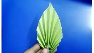 How to make Easy Origami leaves /Easy Origami leaf/Easy paper leaf