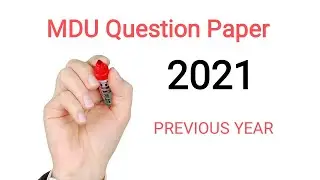 MDU Previous years question paper /2021/2020