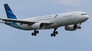 Garuda Indonesia A330-343 (PK-GPY) Landing In Denpasar