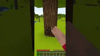 How to punch a tree in Minecraft 😏