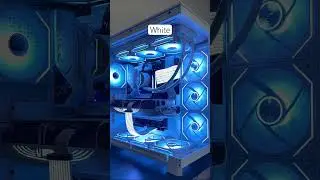Black or White PC?!?! #gamingsetup #gaming #desksetup #tech #pcsetup #custompc