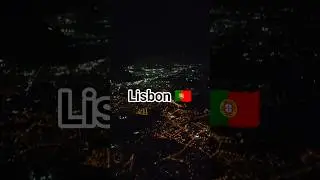 Lisbon Portugal night view from the air #music  #lisboa #lisbonlife