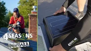 Best Damn Roofer - 4 Seasons Solar Vent Install
