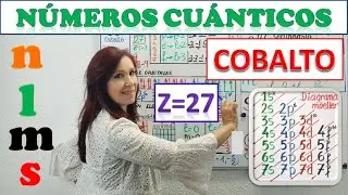 ✳️NÚMEROS CUÁNTICOS COBALTO Z=27✳️ CONFIGURACIÓN ELECTRÓNICA Y NÚMEROS CUÁNTICOS DEL COBALTO