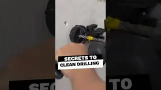 Hate Drilling Mess? Dust-Free Hacks That Work! #shorts (@milwaukeesbn @evafix17 @krugerconstruction)