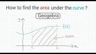 How to find the area under the curve? ----- Geogebra