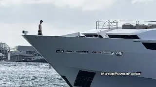 Alexandra III SuperYacht Sunseeker 155  Departing Fort Lauderdale